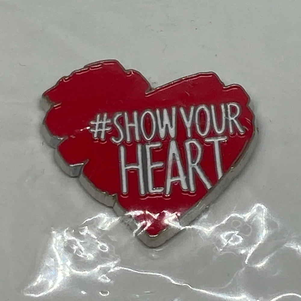 Heart Pin, Dress Pin - “Show Your Heart” Pins